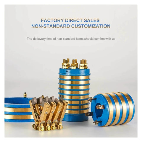 2 To 4 Way Slip Ring Assembly With Current Collector, Carbon Brush Holder, Plug And Play Rotary Electrical Connector for 20mm to 25mm Shaft