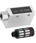 Pneumatic Exhaust Vacuum Generator Ejector with Silencer and Air Venturi, aluminum alloy, compact, wear-resistant, industrial use.