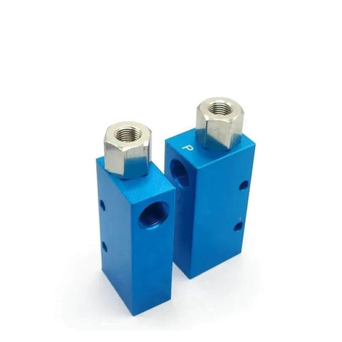 Blue Pneumatic Vacuum Generator With Air Tube Ejector Adjustable Pressure Control Negative Valve Mechanism