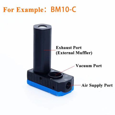 Mini Multi Stage Vacuum Generator For Pneumatic High Flow And Suction, Compatible With ABX ABM10 BM20 BM30A B C Models
