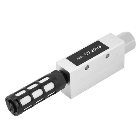 Heavy Duty Pro Grade Pneumatic Vacuum Pump Kit With Ejector For Workhorse Industrial Vacuum Systems CV-20HS shown in side view