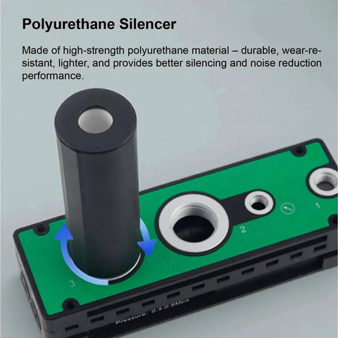 Polyurethane silencer on Pneumatic Vacuum Generator With Multistage Venturi Ejector for industrial automation model VTM301DNED