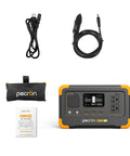 Go To Portable Power Station 288Wh LiFePO4 Battery with 600W inverter, accessories, manual, bag for home, RV, camping use.