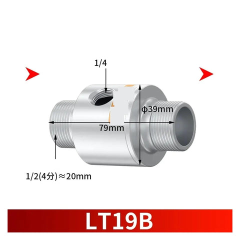 Air Powered Vacuum Generator With High Flow Suction For Plastic Pellet Transport And Industrial Automation Lightweight And Portable For Fast Material Handling LT19B product dimensions