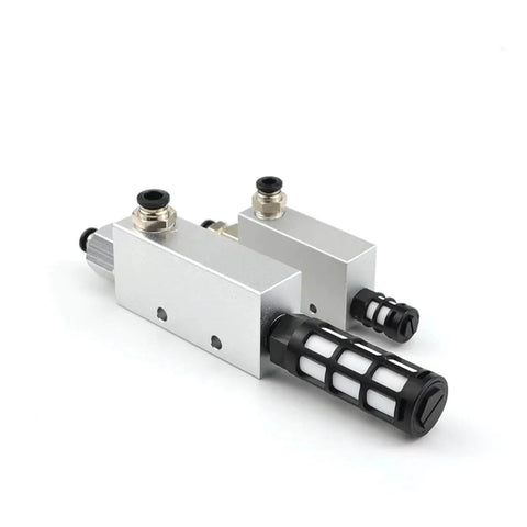 Pro Grade Vacuum Suction Cup Ejector System with precise negative pressure control for delicate parts, silver and black components
