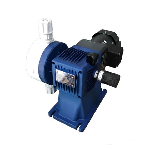 Dialed In Precision Diaphragm Metering Pump MS1A064A, blue and black design, for accurate fluid dosing and steady flow