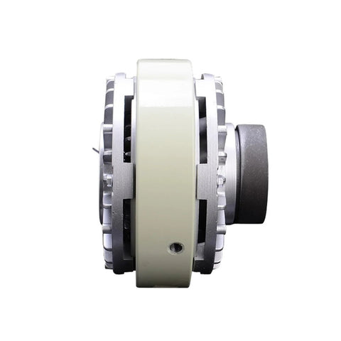 Side view of Magnetic Particle Clutch And Powder Brake For Precise Torque Control In Printing Slitting And Cutting Machines Hollow Shaft Design