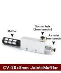 Powerful Vacuum Generator With Suction Cup And Top Notch Negative Pressure Control, CV 20HS Compatible, 8mm Port Muffler View