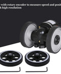 Rotary Encoder Wheel 200mm Circumference 6mm Inner Diameter Pro Grade Aluminum and Rubber Construction 2 Pack with wrenches and screws