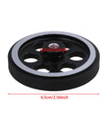 Rotary Encoder Wheel 200mm Circumference 6mm Inner Diameter Pro Grade Aluminum and Rubber Construction 2 Pack