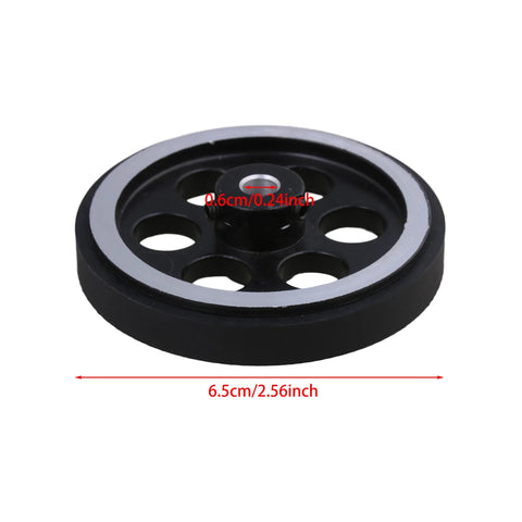 Rotary Encoder Wheel 200mm Circumference 6mm Inner Diameter Pro Grade Aluminum and Rubber Construction 2 Pack
