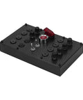 Programmable Sim Racing Button Box with rotary encoders, momentary push buttons on a carbon fiber panel and full metal housing for gaming.