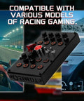 Programmable Sim Racing Button Box With Rotary Encoders And Momentary Push Buttons Carbon Fiber Panel Full Metal Housing preview.