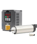 800W ER11 CNC Spindle Motor Air Cooled 65mm Mount Home Shop DIY CNC Machining With 4 Bearings And 1.5kW VFD Inverter Driver