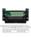 Back view of 1.5kW VFD inverter driver for 800W ER11 CNC Spindle Motor Air Cooled 65mm Mount DIY CNC machining setup