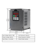 1.5kW VFD inverter driver for 800W ER11 CNC spindle motor air cooled 65mm mount home shop DIY CNC machining high speed milling
