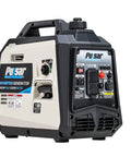 Ultra Light 1600W Gas Inverter Generator with Quiet Operation and Carb Compliance, 57cc Engine, front view.