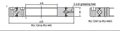 RU124UU-CC0-X Cross Roller Slewing Ring Tapped through holes Turntable Bearing 80x165x22mm - Buy Bearings online - Fast US Shipping