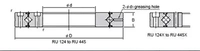 RU445UU Cross Roller Slewing Ring Turntable Bearing 350x540x45mm - Buy Bearings online - Fast US Shipping
