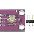 Two Pack AEDR-8300 Reflective Optical Encoder Modules with Two Channels, showing purple PCB and connector pins.