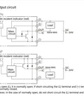 Circuit diagram for Slot Reflective Photoelectric Sensor Switch 940nm Infrared Module with NPN/PNP output details.