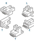 Diagram of Slot Reflective Photoelectric Sensor Switch 940nm Infrared Module for 5 to 24V DC, showing different component views.
