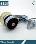 200mm Roller Wheel Position Meter With Rotary Encoder 1000 PPR Push Pull Output for Lift Rail Mounting Bracket