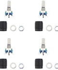 EC11 Rotary Encoder With Push Button 360 Degree 5 Pins And Knob Cap For DIY Audio Projects, showing 4 encoders and accessories.