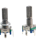 EC11 Rotary Encoder With Push Button 360 Degree 5 Pins And Knob Cap for DIY audio projects, plum blossom handle, high precision encoder.