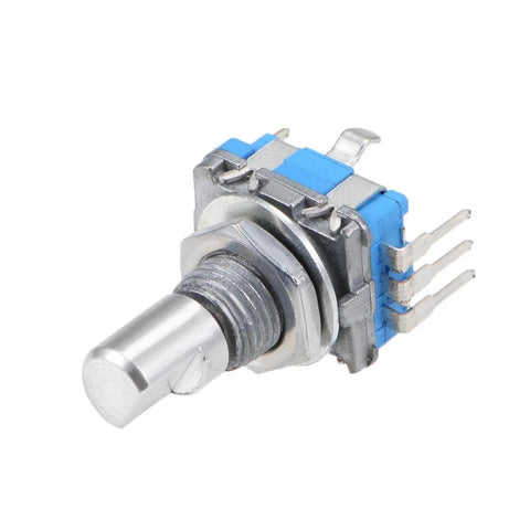 Close-up of a 360 Degree Rotary Encoder With Code Switch Digital Potentiometer 5 Pins 15mm D Shaft Pack Of 10