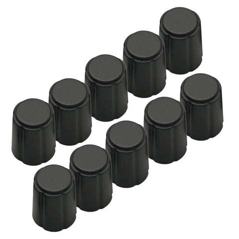 10Pcs Potentiometer Knob Caps For KY 040 360 Degree Rotary Encoder D Type 6mm Half Shaft ABS Black A15
