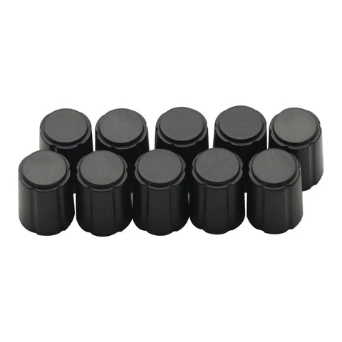 10Pcs Potentiometer Knob Caps For KY 040 360 Degree Rotary Encoder D Type 6mm Half Shaft ABS Black A15 Brick Sensor Switch Ideal For Electric Guitar Volume And Tone Knobs DIY Electronics