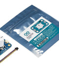 Modulino Rotary Encoder Knob with Built-In Push Button for Precise Digital Control in IoT projects, shown with packaging and cable.
