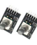 Two Pack KY 040 Rotary Encoder Modules For Arduino Raspberry Pi And STM32 Development Boards 360 Degree Incremental Encoders