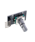 KY-040 Rotary Encoder Module For Arduino AVR PIC STM32 Raspberry Pi 5V digital incremental encoder, top angle view