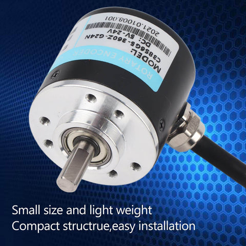 High Tech Optical And Rotary Photoelectric Encoder With 3-Phase DC 5-24V, Solid Shaft, Pro Grade Sensor, Model 360Z