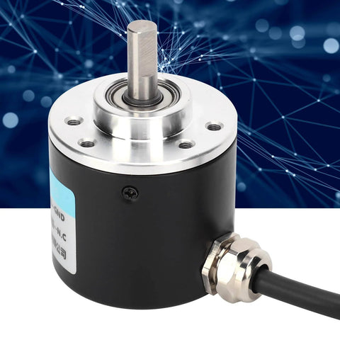 High Tech Optical And Rotary Photoelectric Encoder With 3-Phase DC 5-24V, Solid Shaft, Pro Grade Sensor, Aluminum Housing