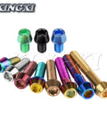 Titanium M6 Allen Head Bolts Taper Head Screws 10mm to 65mm Bike Brake Headset Fasteners in various colors