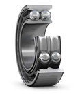 SKF 3322 A Ball Bearing Self Aligning Double Row Workhorse for Machinery, visible in angled view.