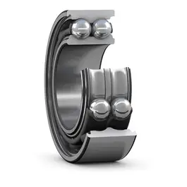 SKF 3322 A Ball Bearing Self Aligning Double Row Workhorse for Machinery, visible in angled view.