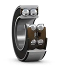 SKF 3200 A 2RS1TN9 MT33 Deep Groove Ball Bearing Sealed On Both Sides Rubber Seal displayed with inner structure and seals