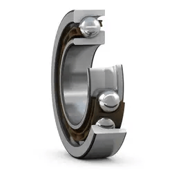 Close-up of SKF 7310 BEGAP Ball Bearing Workhorse For Industrial Machinery, showing deep groove and C3 clearance design.