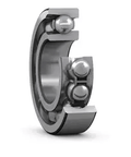 SKF 215 Deep Groove Ball Bearing High Precision Industrial Bearing For Motors And Pumps And Machinery With Top Notch Long Lasting Performance And Reliability You Can Trust, showing open side with steel balls.
