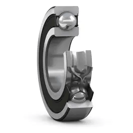 SKF W 6303-2RS1 Deep Groove Ball Bearing Heavy Duty Sealed Radial Bearing for Industrial Machinery, Cross-section View