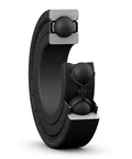 SKF 6307-2Z VA208 Deep Groove Ball Bearing Shielded, black and silver, side view, showing smooth radial support design.
