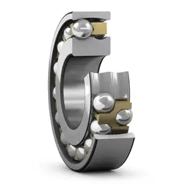 SKF 2317 KM Self Aligning Ball Bearing with visible inner and outer rings for industrial machinery and agricultural equipment