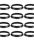 12 black silicone gaskets from Must Have 12 Pack Silicone Sink Drain Gasket Set With Slip Joint Washers And Seal Rings For One And A Half Inch Drain Pipes