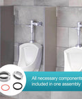 Regal Spud Coupling Assembly For Regal Flushometers Model 0306145 Includes Flange Slip Joint Gasket And Friction Ring in restroom.