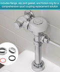 Regal Spud Coupling Assembly For Regal Flushometers Model 0306145 includes flange, slip joint gasket, friction ring in use