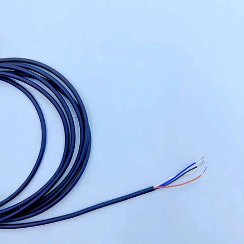 Close-up of blue wires for Slot Photoelectric Sensor Switch For L Type U Type Groove Induction DC 12 To 24V 2KHz Response